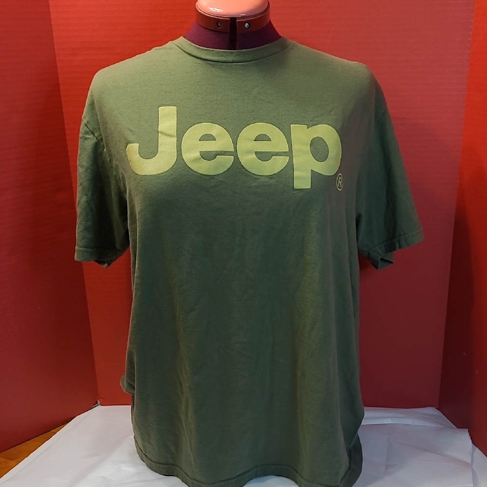 Jeep Olive Green Men's Short Sleeve Tee